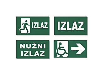 Znakovi sigurnosti i sigurnosni znakovi za evakuaciju